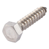 1/4 x 1-1/4 Stainless Lag Bolt (25-Pack) 18-8 Stainless Steel, Heavy Duty Hex Wood Lag Screw, ASME B18.2.1 Commercial/Industrial