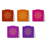 woopme Mandala Pattern Magnetic Bookmark Boys Girls Students Kids Book Lovers Readers Gift Magnetic Page Clips Folding 5 PCs