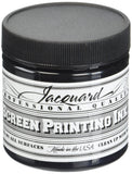 Jacquard Professional Screen Print Ink, WaterSoluable, 4oz Jar, Black (117)