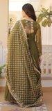 Wedani Georgette Sequins Embroidered Work Anrakali Kurta Set For Women (In Alpha L Regular Green),GREEN,L,Georgette,Anarkali,Kurta, Scarf