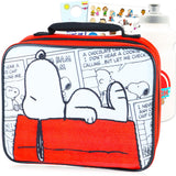 Peanuts Snoopy Lunchbox for Kids Bundle w/Insulated Lunch Bag + More