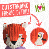 HuggleHounds Knottie Plush Dog Toy - Stuffed Animal Toy, Puppy Toys, Squeaky Dog Toy for Small, Medium & Large Dogs, Durable Plu