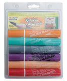 Uchida 7226B Brush Fabric Marker, Set of 6,Orange,Green,Grey