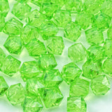 100pcs 12mm Acrylic Cube Square Faceted Acrylic Beads with Hole Plastic Spacer Beads for Bracelets Necklace Earring Making Suppl