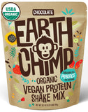 EarthChimp Organic Vegan Protein Powder - with Probiotics - Non GMO, Dairy Free, Non Whey, Plant Based Protein Powder for Women