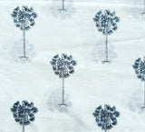 Indian Hand Block Print 60/60 100% White Cotton Fabric by The Yard, Lightweight Floral Quilting & Sewing Fabric for Dressmaking,