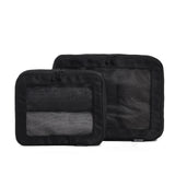 Aerotrunk Compression Packing Cubes For Travel Luggage Organizer Bags Double Zipper Packing Cubes For Suitcases (2Pack, Bla