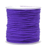 Mandala Crafts Nylon Satin Cord - 1mm Nylon Cord for Jewelry Making - 1mm Cord Nylon String for Bracelets Making - 109 Yds Purpl
