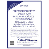 Masterson StaWet Premier Palette Acrylic Paper Refill 30 Sheets
