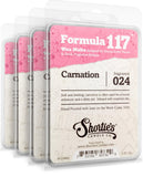 Shortie's Candle Company Pure Carnation Wax Melts Bulk Pack - 4 Highly Scented 3 Oz. Bars (12 Oz. Total) - Made with Essential &