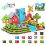 DUSH PACE 176 PCS Magnetic Blocks for Kids Ages 4-8, STEM Building Toys for 3+ Year Old Boys Girls, Magnetic Tiles Stacking Bloc