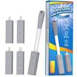 4 Pack Pumice Stone Toilet Bowl Cleaner Long Handle Replaceable Heads
