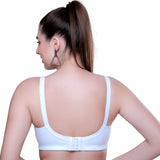 Trylo Riza Superfit Women'S Non Wired Non Padded Dual Layered Premium Fabric Bra Available In C To G Cups Sizes 32 To 42 & Available In 8 Color,DOVE,36,B09FY5WB8W