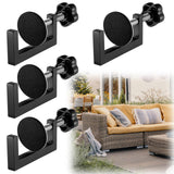 Yaocom 4 Pcs 2.36 in Adjustable Sectional Couch Connectors Outdoor Patio Furniture Clips Sectional Couch Clips Rattan Furniture