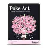 Poke Art Cherry Blossom Flower Bouquet, Mess-Free Sewing Fabric Arts & Crafts for Adults, Needlepoint Teen Craft Kit, Gifts for