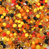 Songxi 1000pcs 4mm/6mm/8mm Yellow Glass Beads for Jewelry Making,10 Style 3 Size Crystal Beads for Bracelets Jewelry Making, Spa