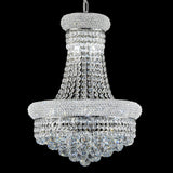 Homeooze 10 - Light Unique Empire Crystal Chandelier for Dining Room Foyer Entryway Living Room Bedroom Chrome Finish