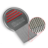 Nit Free Terminator Lice Comb - Professional Stainless Steel Comb for Effective Head Lice Treatment (Colors May Vary) (Pack of 4