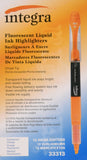 Integra Liquid Ink Highlighter, Chisel Tip, Fade Resistant, Fluorescent Orange (ITA33313)