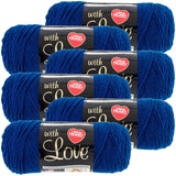 Red Heart Love Yarn6/PkPeacock, 6/Pk, Peacock 6 Pack