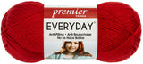 Premier Yarns Solid Deborah Norville Everyday Soft Worsted, Really Red (Pack of 3)
