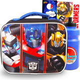 Transformers Lunchbox for Boys Bundle w/Insulated Lunch Bag + More