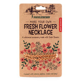 Kikkerland Huckleberry Make Your Own Fresh Flower Necklace, Genuine Leather