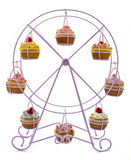Zoie + Chloe Ferris Wheel Cupcake Stand Decorative Cupcake Holder for Parties Spinning Display for Serving Pastry, Treats &