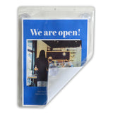 C-Line Display Pocket with Suction Cups, Both Sides Clear, 9 x 12, 15/BX (71012)