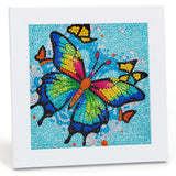 Libfx Diamond Art Kits for Kids with Frame Diamond Art for Girls Boys Beginners Arts and Crafts Ages 8-12 Birthday Gifts (Butter