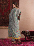 Anni Designer Women'S Cotton Blend Straight Printed Kurta With Pant & Dupatta (Sanghvi Green_L_Green_Large),Green,L,Rayon Blend,Regular,