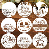 Christmas Stencil for Painting on Wood 12 Merry Christmas Doormat Stencils for Crafts Reusable Holiday Stencil Drawing Template
