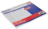 Rediform Visitors Log Book, Wirebound, White, 11 x 8.5 Inches, 50 Pages (9G620)