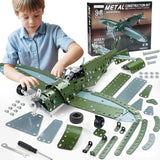 Geangvn Metal Model Airplane Building Toys for Ages 8-13 14 and Up, 285pcs Plane Stem Toys for Boys Age 8-12, Assembly Jet Kits