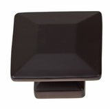 GlideRite Hardware 5101MB10 Square Cabinet Knob, Pack of 10, 1.375, Matte Black