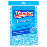 Spontex Supreme All Purpose Cloth 6 per Pack