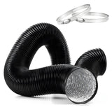 iPower 3 Inch 16 Feet Flexible Air Aluminum Foil Ducting, Dryer Vent Hose with Four-Layer Protection for HVAC Ventilation and Ex