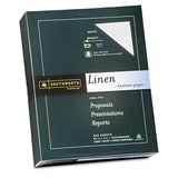 Southworth 25% Cotton Business Paper, 8.5 x 11, 24 lb/90 gsm, Linen Finish, White, 500 Sheets - Packaging May Vary (554C)