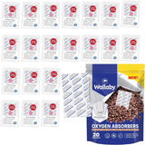 Wallaby 2500cc Oxygen Absorbers - 20 Count (Individually Sealed) - for Long Term Food Storage & Survival, Mylar Bags, Canning, H