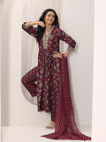 Libas Women'S Silk Blend Kurta Set (400257_Maroon_Xxl)