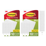 Command 20 lb XL Heavyweight Picture Hanging Strips 20 Pairs (40 Strips), Damage Free Hanging Picture Hangers, Heavy Duty Great