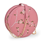 Adisa Women Girls Embroided Sling Bag (D. Pink),D. Pink,,B0BPL4VMY3