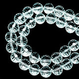 DIQIO 4mm Sparkle 96 Faceted Disco Crystal Beads (94-100pcs, Clear)