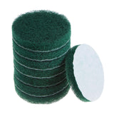 HARFINGTON 8pcs Drill Power Brush 4 Inch Tile Scrubber Scouring Pads 150240 Grit for Bathroom Kitchen Household Cleaning