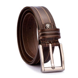 Gil MenS Designer Casual Leather Belt For Formal Wear (Pack Of 1)(G804, Brown)(34 Waist) 40Mm