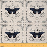 Feelyou Butterfly Fabric by The Yard Kids 10 Yard Boho Upholstery Fabric for Chairs Butterflies Print Waterproof Outdoor Fabric