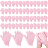 Didaey 104 Pcs Exfoliating Glove Bulk Shower Gloves with Hanging Loop Exfoliating Body Scrubber Dead Skin Remover for Body Bath