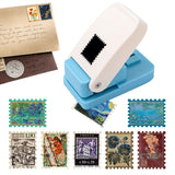 Wzxgyl Rectangular Postage Stamp Puncher, 1X0.8 Inch, Lever Action For Paper Crafting, Scrapbooking, Diy Card Making