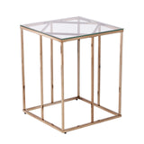 Sei Furniture Nicholance End Table, Champagne