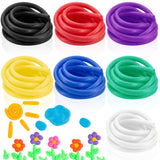 Frienda 7 Pcs Foam Noodles for Crafts Noodle Rope 70 ft 5/8 Inch Multicolor Pool Noodles Foam Tube Foam Pool Noodle Versatile Fo